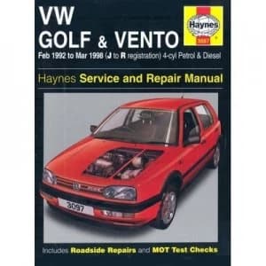 Vw Golf Iii and Vento Service and Repair Manual by Mark Coombs and Spencer Drayton Hardback