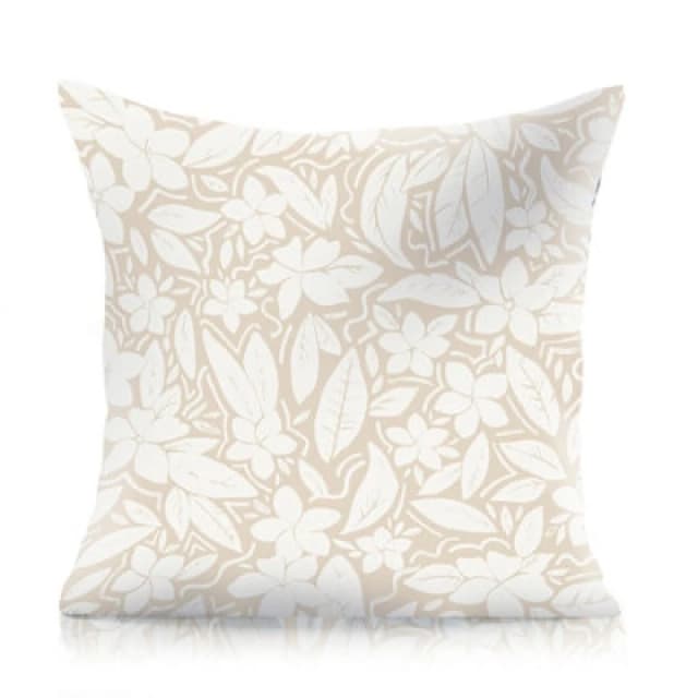 Luxury Living Blossom Large Outdoor Water-Repellant Cushion - Cream