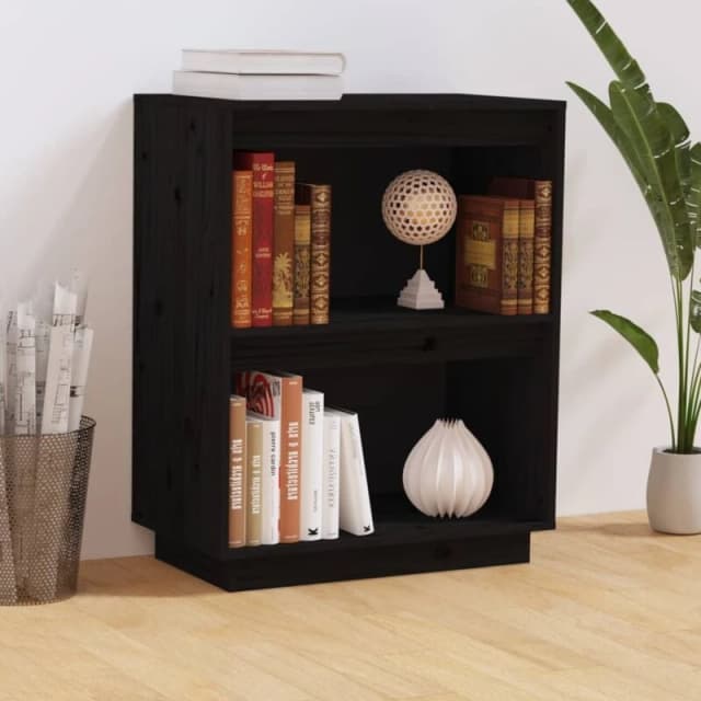 VIDAXL Console Cabinet Black 60x34x75cm Solid Wood Pine Vidaxl 8720286904619