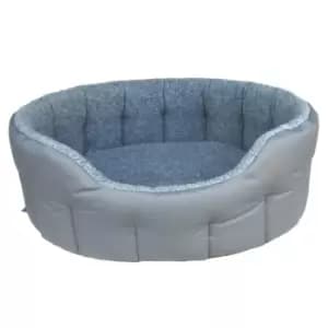 P&L Premium Bolster Dog Bed Grey XL