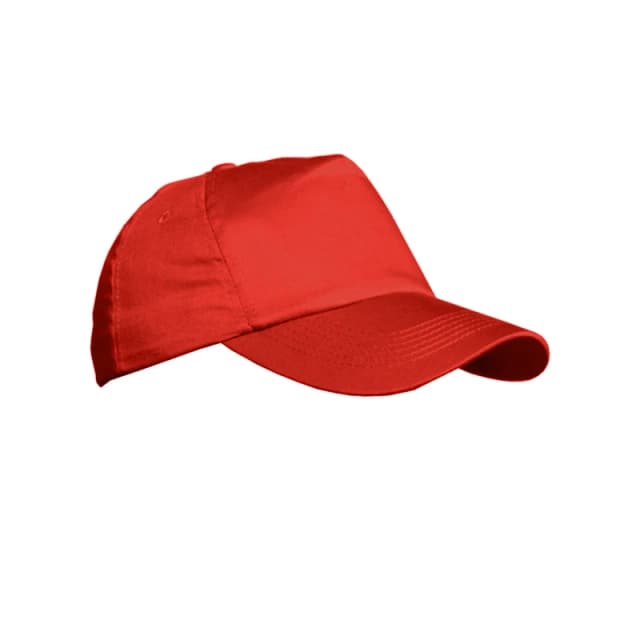 Result Result Men Plain Baseball Cap in Red Red One Size Male 5055747565195