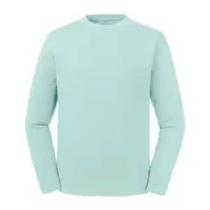 Russell Unisex Adults Pure Organic Reversible Sweatshirt (L) (Aqua)