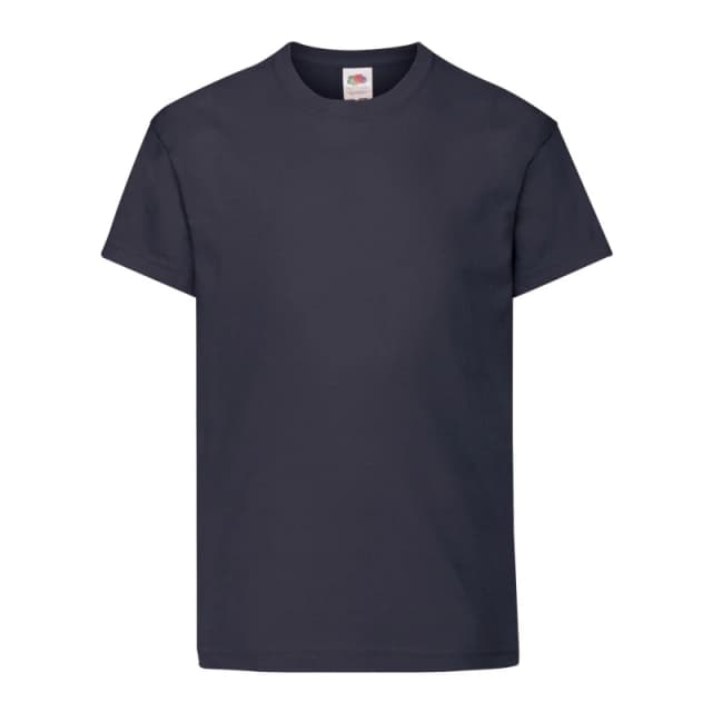 Fruit of the Loom Original T-Shirt in Mid Navy Size: 12-13 Years Mid Navy Unisex 12-13 Years