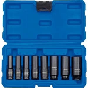 Draper 8 Piece 3/8" Drive Deep Impact Hex Socket Set Metric 3/8"