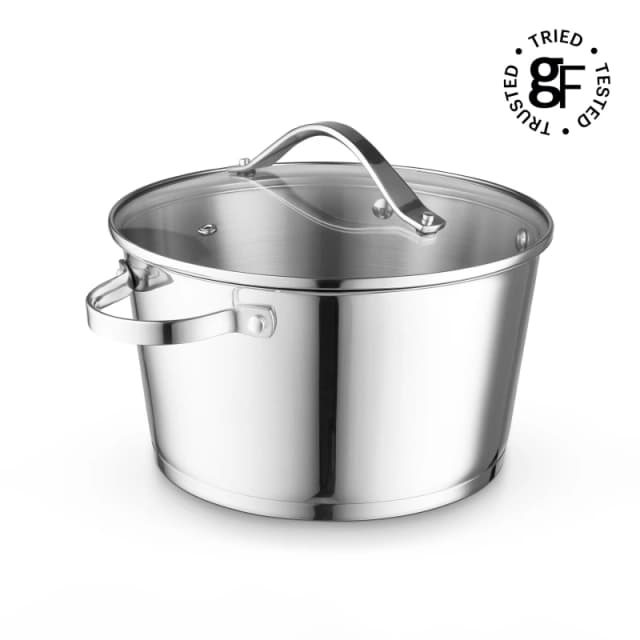 Tower Tower Good Food in partnership with 24cm Casserole GF900264 in Silver Silver A Unisex 5056462377216