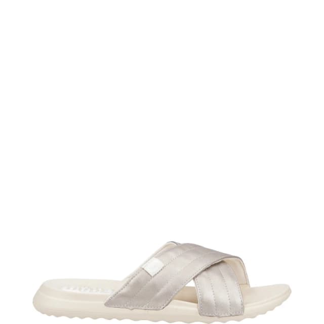 HEYDUDE Christi Slide Distressed Sandal Metallic male 5 (38)