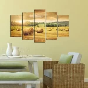 5MF-14 Multicolor Decorative MDF Painting (5 Pieces)