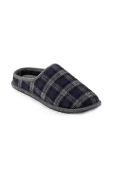 Wool Check Mule Slipper