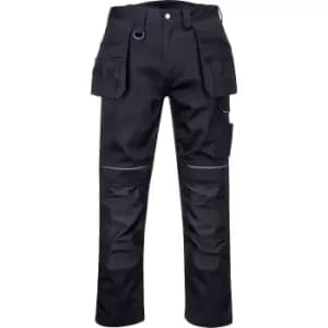 Portwest PW34 Hi Vis Work Trousers Black 30" 31"