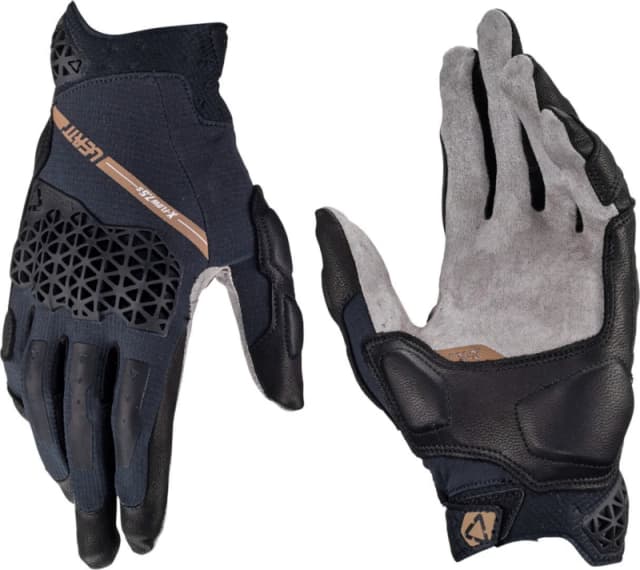 Leatt ADV X-Flow 7.5 Short Motorcycle Gloves, black-grey, Size L for Men