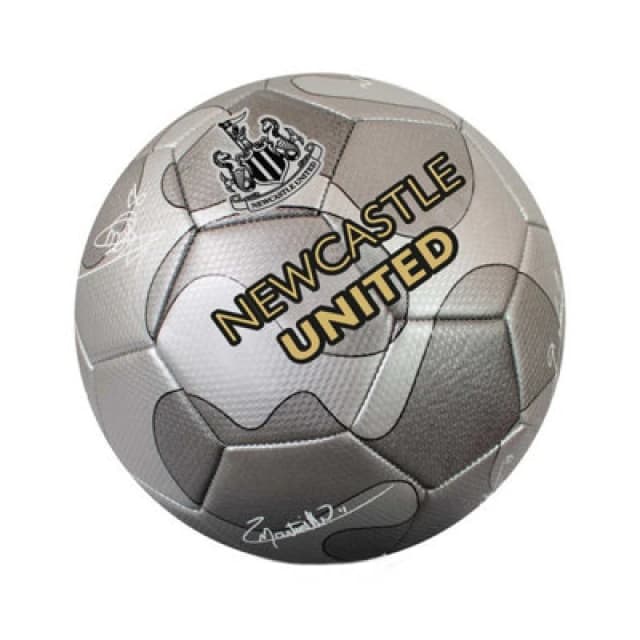 Newcastle United Fc Camo Signature 32 Panel Football Silver (5)