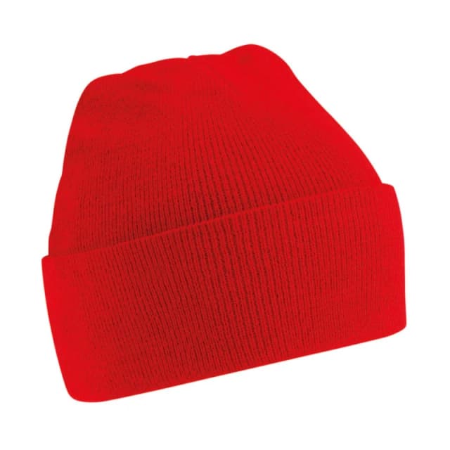 Beechfield Original Cuffed Beanie in Red Red Unisex One Size