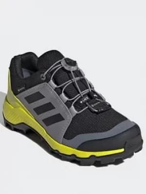 adidas Terrex Gore-tex Hiking Shoes, Black/Yellow/Grey, Size 1