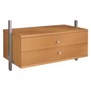 Aura Wardrobe Storage Large Drawer Kit (W)900mm Oak