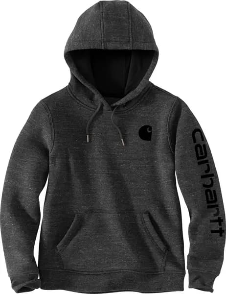 Carhartt Clarksburg Logo Ladies Hoodie, blue, Size L for Women