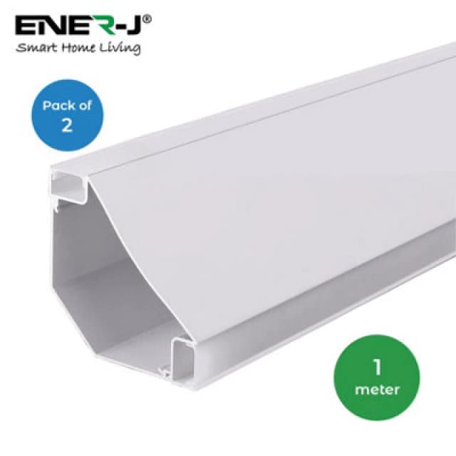 Ener-J Gypsum LED Cove Light 45 Degree Corner Aluminum Profile, 1 Meter