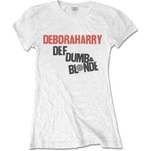 Debbie Harry - Def, Dumb & Blonde Womens Large T-Shirt - White