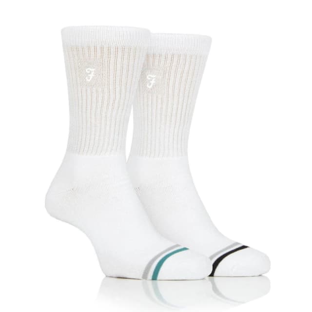 Farah Mens 2 Pair Farah Bamboo Leisure Socks White