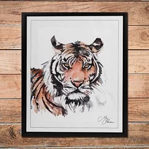 Meg Hawkins Framed Wall Art - Tiger 50cm