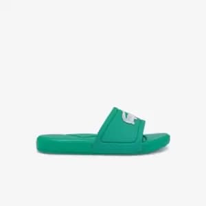 Lacoste Childrens L.30 Synthetic Slides Size 1 UK Green & White
