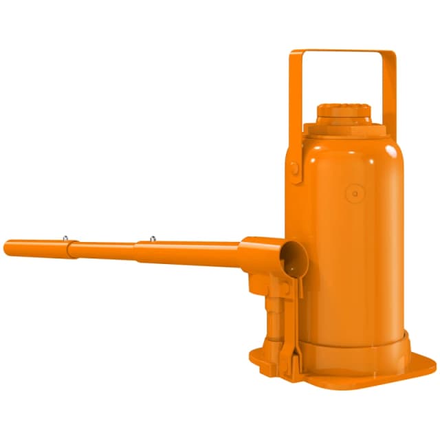 HOMCOM HOMCOM 12 Tonne Hydraulic Bottle Jack, 19-37cm Car Jack Lift, Orange Orange One Size Unisex 5063603343986