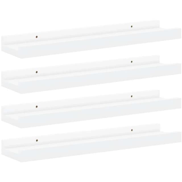 VIDAXL Wall Shelves 4 pcs White 40x9x3cm Vidaxl 8720286417614