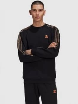 Adidas Originals Camo Crewneck Sweatshirt - Black