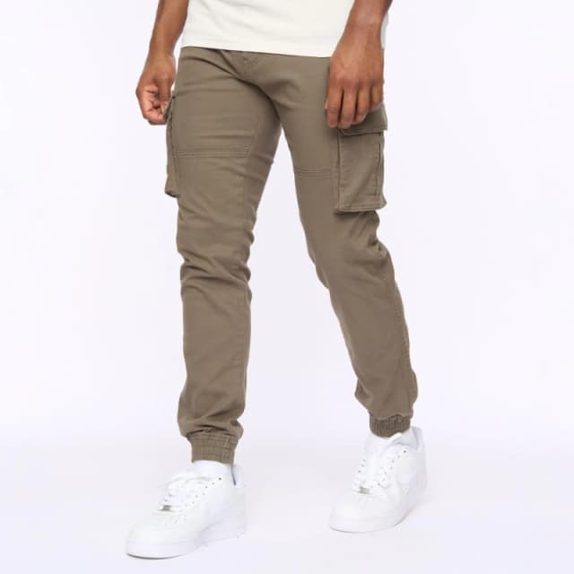 Crosshatch Crosshatch Men Frentons Cargo Pants in Khaki Size: 30R Khaki 30R Male 5059294543538
