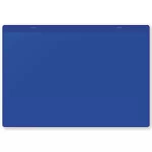 Document pouches, magnetic, A4 landscape, pack of 10, blue