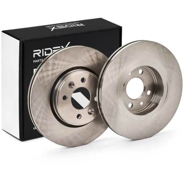 RIDEX 82B0217 Brake disc Front Axle, Vented, Cast Iron, Uncoated, Untreated, without bolts/screws Cast Iron Brake Disc (82)