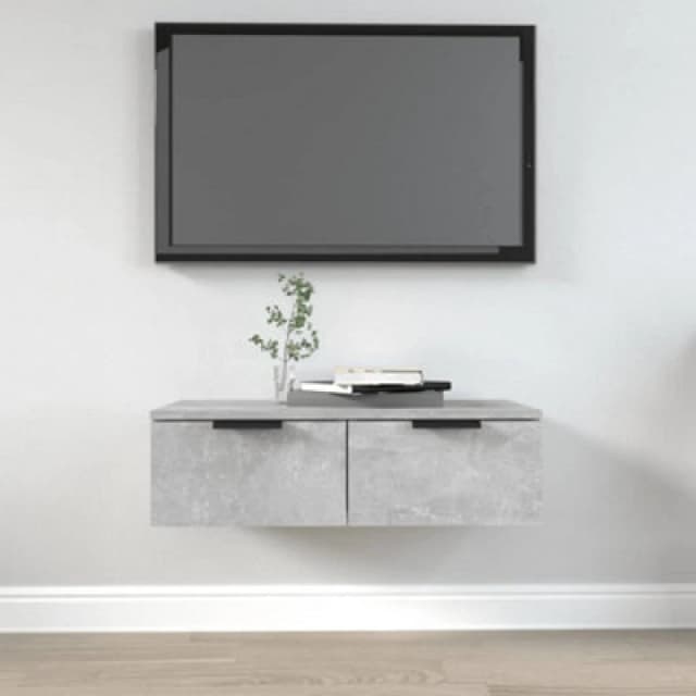 Vidaxl Wall Cabinet Concrete Grey 68X30X20 Cm Engineered Wood, Grey 811398