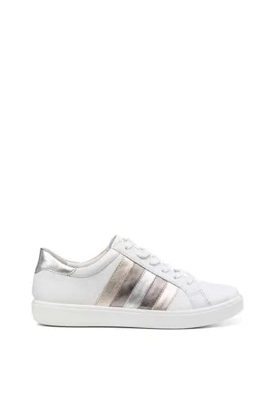 Hotter Wide Fit 'Switch' Deck Shoes Metallics