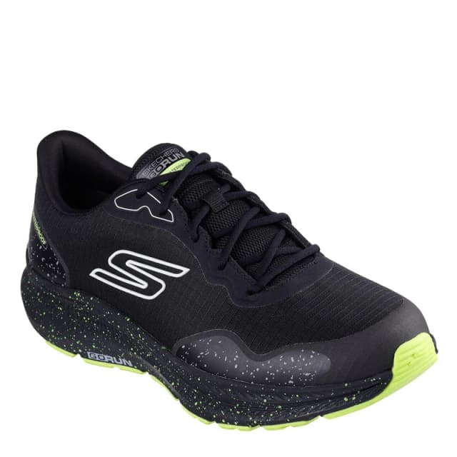 Skechers Waterproof Running Shoes Black/Lime male 8 (42)
