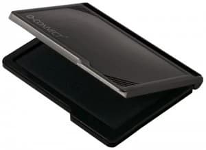 Q-Connect Medium Stamp Pad Metal Case Black