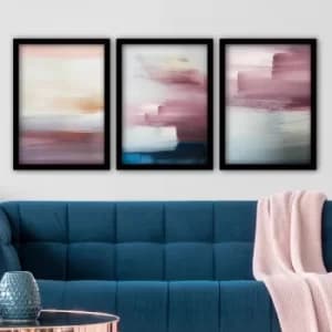 3SC61 Multicolor Decorative Framed Painting (3 Pieces)