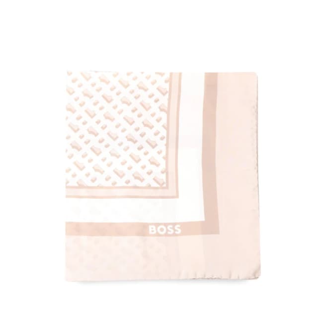 Boss Lainy Monogram Scarf Beige female One Size