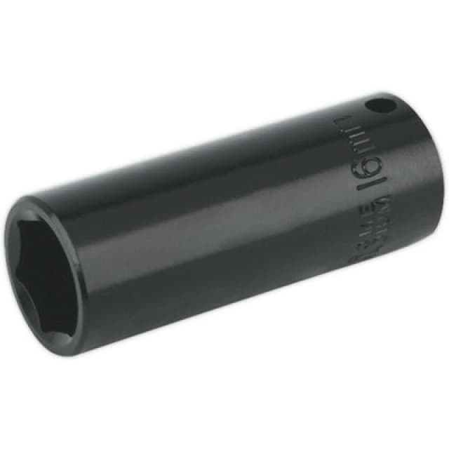 Loops 16mm Forged Deep Impact Socket - 3/8 Inch Sq Drive Chrome Vanadium Wrench Socket Multi