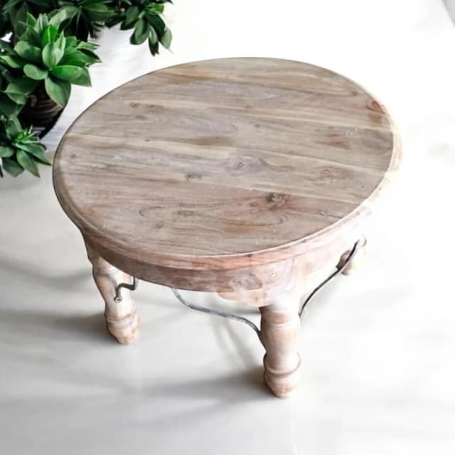 MSL 60cm Wooden Round Table 9690