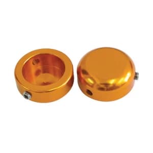 Savage Bar End Plugs Alloy 22.2mm Orange