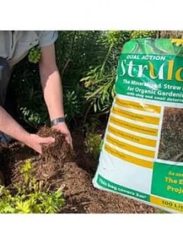 Strulch Mineralised Straw Mulch & Slug Deterrant 100L Bag