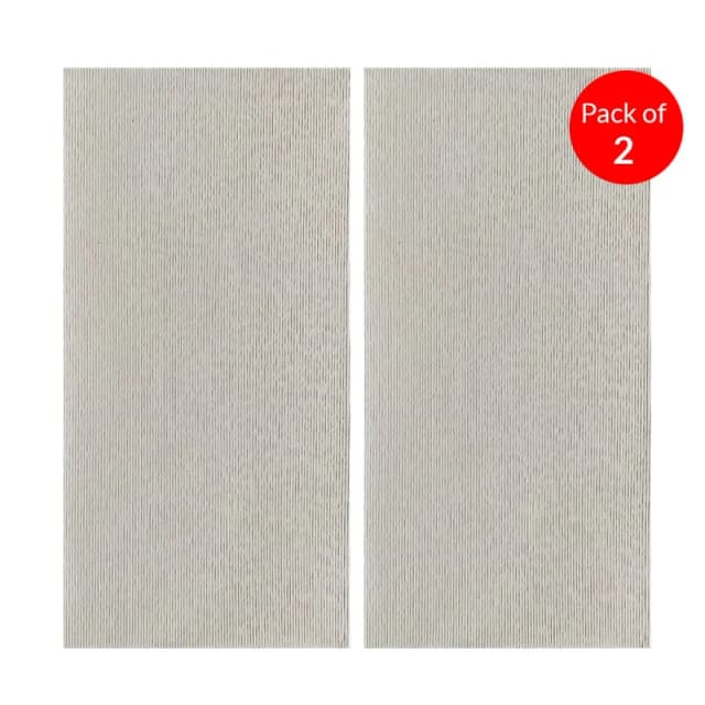 Ener-J Vertical Ripple Design Cream Wall Sheet Size:1200 X 600 X 3mm (Pack Of 2)