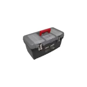 HEAVY DUTY 19' PLASTIC TOOL BOX & Organiser CHEST STORAGE BAG CASE MTB19 - Hilka
