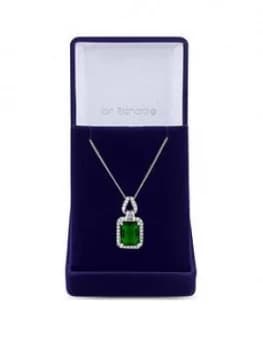 Jon Richard Jon Richard Cubic Zirconia Emerald Pendant Necklace