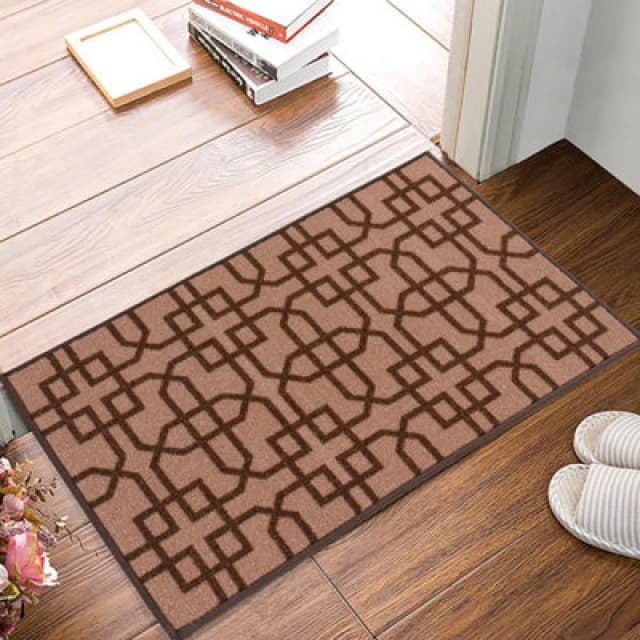 Smart Living Smart Living Siam Heavy Duty Machine Washable Hallway Kitchen Non Slip Door Mat in Beige Size: 50cm x 80cm Beige 50cm x 80cm Unisex 867