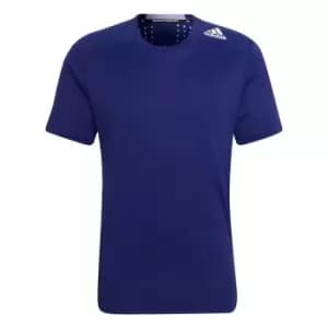 adidas Designed 4 Training HEAT. RDY HIIT Tee Mens - Blue