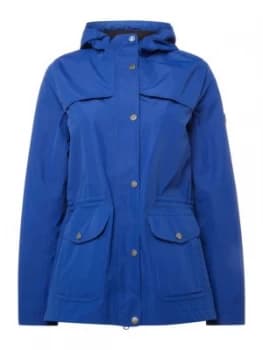 Barbour Lunan Waterproof Short Hooded Jacket Blue