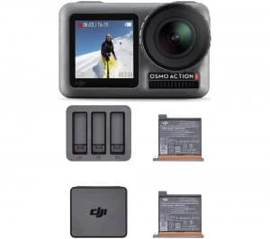 DJI Osmo Action Camera Charging Combo - Grey & Black, Grey