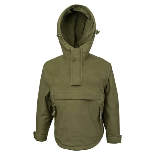 Jack Pyke Galbraith Pull Over Waterproof Jacket in Green Size: 5-6 Years Green Unisex 5-6 Years