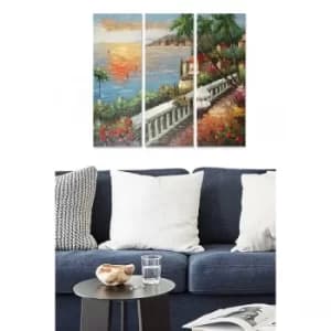 MDFDSCF7600 Multicolor Decorative MDF Painting (3 Pieces)