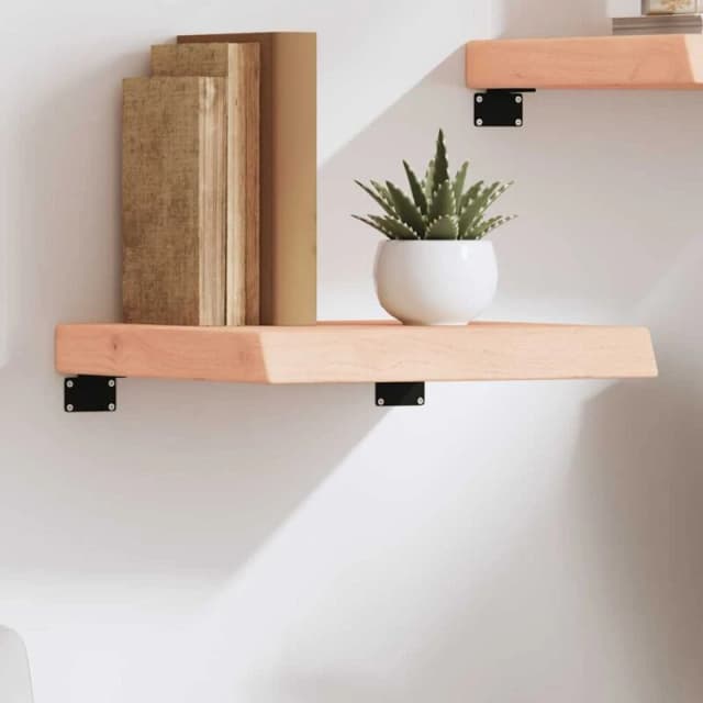 VIDAXL Vidaxl - Wall Shelf 40x40x(2-6) cm Untreated Solid Wood Oak 8720845812324